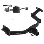 Trailer Tow Hitch For 21-23 Hyundai Santa Fe 2" Receiver Class 3 w/ Wiring Harness Kit Trailer Tow Hitch For 21-23 Hyundai Santa Fe 2" Receiver Class 3 w/ Wiring Harness Kit