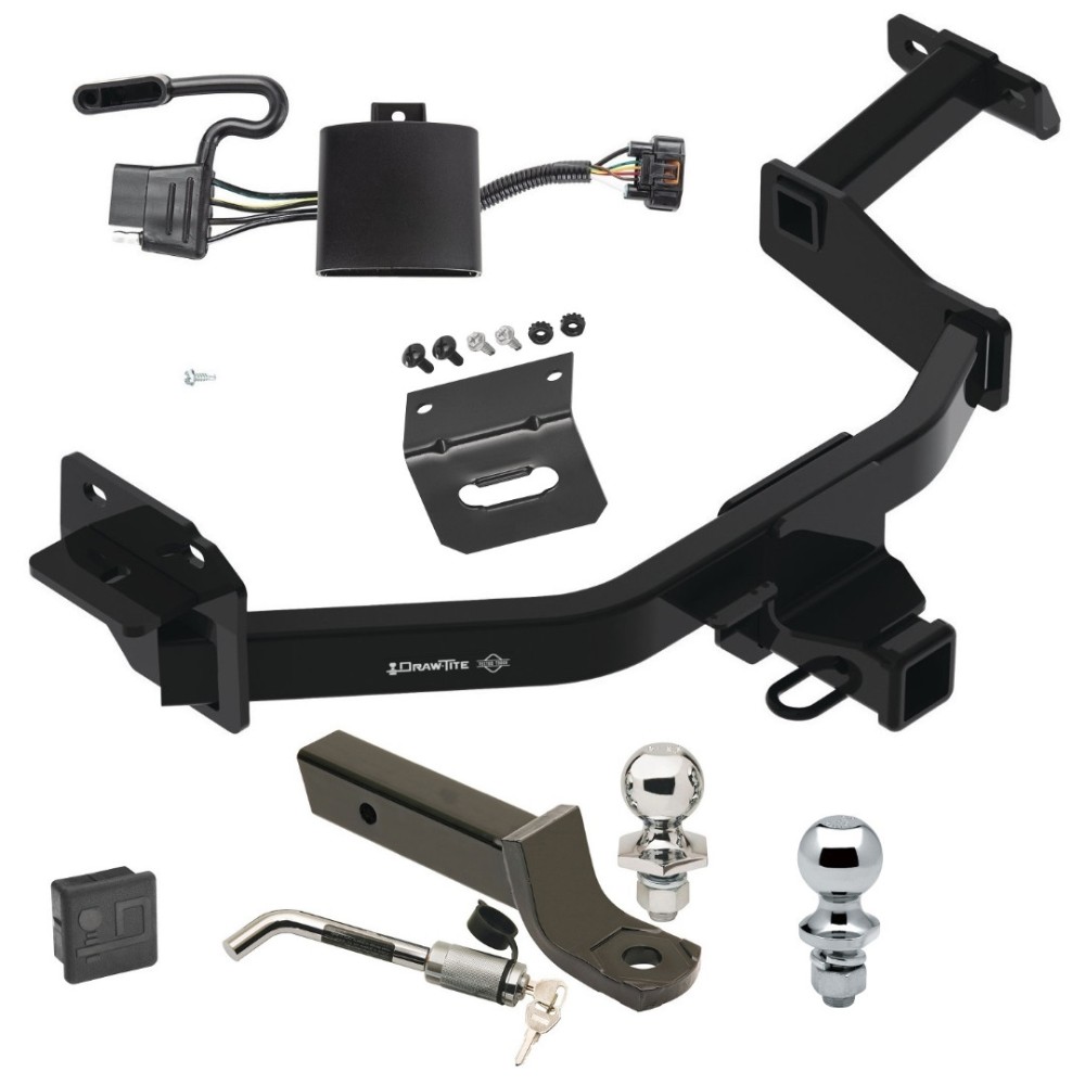 Ultimate Tow Package For 21-23 Hyundai Santa Fe Trailer Hitch w/ Wiring 2" Drop Mount Dual 2" and 1-7/8" Ball Lock Bracket Cover 2" Receiver Ultimate Tow Package For 21-23 Hyundai Santa Fe Trailer Hitch w/ Wiring 2" Drop Mount Dual 2" and 1-7/8" Ball Lock Bracket Cover 2" Receiver