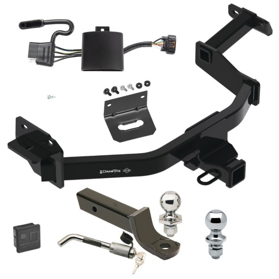 Ultimate Tow Package For 21-23 Hyundai Santa Fe Trailer Hitch w/ Wiring 2" Drop Mount Dual 2" and 1-7/8" Ball Lock Bracket Cover 2" Receiver Ultimate Tow Package For 21-23 Hyundai Santa Fe Trailer Hitch w/ Wiring 2" Drop Mount Dual 2" and 1-7/8" Ball Lock Bracket Cover 2" Receiver