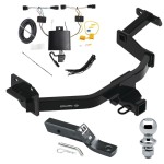 Trailer Tow Hitch For 21-23 KIA Sorento Complete Package w/ Wiring Harness Kit 1-7/8" Ball Trailer Tow Hitch For 21-23 KIA Sorento Complete Package w/ Wiring Harness Kit 1-7/8" Ball