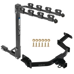 Trailer Tow Hitch For 21-24 Hyundai Santa Fe KIA Sorento Tilt Away Adult or Child Arms Fold Down 4 Bike Carrier Trailer Tow Hitch For 21-24 Hyundai Santa Fe KIA Sorento Tilt Away Adult or Child Arms Fold Down 4 Bike Carrier