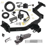 Trailer Hitch Tow Package w/ 7-Way RV Wiring For 21-23 Hyundai Santa Fe w/ 2" Drop Mount 2" Ball Class 3 2" Receiver All Models Trailer Hitch Tow Package w/ 7-Way RV Wiring For 21-23 Hyundai Santa Fe w/ 2" Drop Mount 2" Ball Class 3 2" Receiver All Models