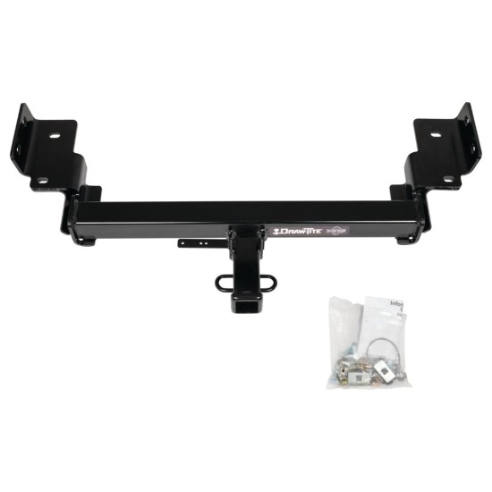 Custom Fit Trailer Hitch Wiring Harness (Plug & Play) 2" Drop Ball-Mount w/ Pin/Clip 2" Chrome Ball Installation Hardware Installation Instructions 76629 118752 21536 Draw-Tite Trailer Tow Hitch 17-23 Jeep Compass All Styles Complete Packag Trailer Tow Hitch For 17-24 Jeep Compass All Styles Complete Package w/ Wiring and 2" Ball