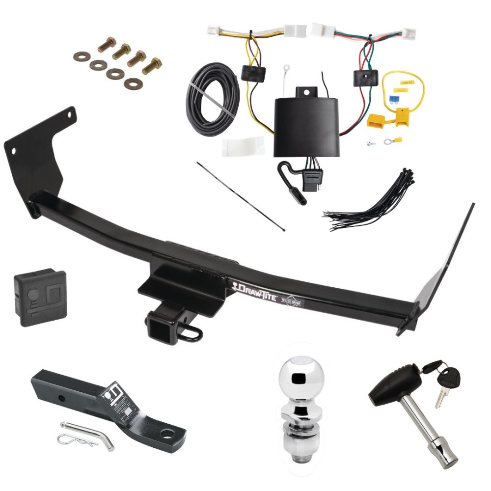 Trailer Tow Hitch For 2022 Lexus NX250 NX350 NX350h NX450h+ Deluxe Package Plug & Play Wiring 2" Ball and Lock Trailer Tow Hitch For 2022 Lexus NX250 NX350 NX350h NX450h+ Deluxe Package Plug & Play Wiring 2" Ball and Lock