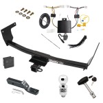 Trailer Tow Hitch For 2022 Lexus NX250 NX350 NX350h NX450h+ Deluxe Package Plug & Play Wiring 2" Ball and Lock Trailer Tow Hitch For 2022 Lexus NX250 NX350 NX350h NX450h+ Deluxe Package Plug & Play Wiring 2" Ball and Lock