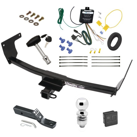 Trailer Tow Hitch For 21-24 Lexus NX250 NX350 NX350h NX450h+ Deluxe Package Wiring 2" Ball and Lock Trailer Tow Hitch For 21-24 Lexus NX250 NX350 NX350h NX450h+ Deluxe Package Wiring 2" Ball and Lock