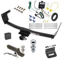 Ultimate Tow Package For 21-25 Lexus NX250 NX350 21-24 NX350h NX450h+ Trailer Hitch w/ Wiring 2" Drop Mount Dual 2" and 1-7/8" Ball Lock Bracket Cover 2" Receiver 