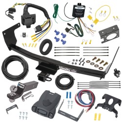 Trailer Hitch Tow Package Prodigy P3 Brake Control For 21-25 Lexus NX250 NX350 21-24 NX350h NX450h+ w/ 7-Way RV Wiring 2" Drop Mount 2" Ball Class 3 2" Receiver Draw-Tite Tekonsha