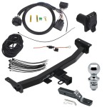 Trailer Tow Hitch For 2024 Ford Ranger w/ 7-Way Pin Blade RV 4-Flat Plug Harness Light w/ Bracket Class 4 Trailer Tow Hitch For 2024 Ford Ranger w/ 7-Way Pin Blade RV 4-Flat Plug Harness Light w/ Bracket Class 4