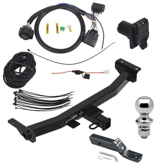 Trailer Tow Hitch For 2024 Ford Ranger w/ 7-Way Pin Blade RV 4-Flat Plug Harness Light w/ Bracket Class 4 Trailer Tow Hitch For 2024 Ford Ranger w/ 7-Way Pin Blade RV 4-Flat Plug Harness Light w/ Bracket Class 4