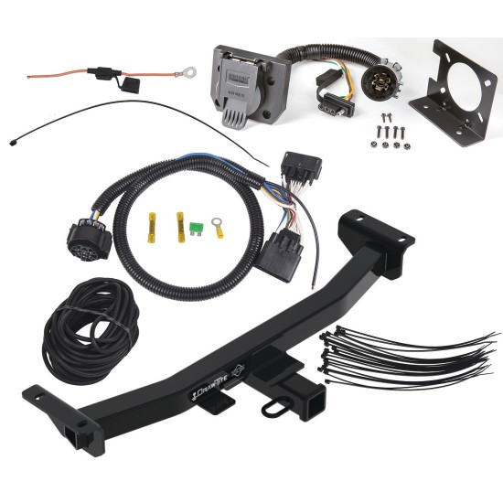 Trailer Tow Hitch For 2024 Ford Ranger w/ Wiring Harness Kit Class 4 Trailer Tow Hitch For 2024 Ford Ranger w/ Wiring Harness Kit Class 4
