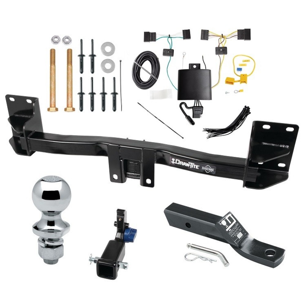 Custom Fit Trailer Hitch Removable 2” Receiver Wiring Harness (Plug & Play) 2" Drop Ball-Mount w/ Pin/Clip 1-7/8" Chrome Ball Installation Hardware Installation Instructions 76903 118743 23 63816 Draw-Tite Trailer Tow Hitch 15-18 BMW X5 Exc Trailer Tow Hitch For 15-18 BMW X5 Except M Sport Package Hidden Removable 2" Receiver Complete Package w/ Wiring and 1-7/8" Ball