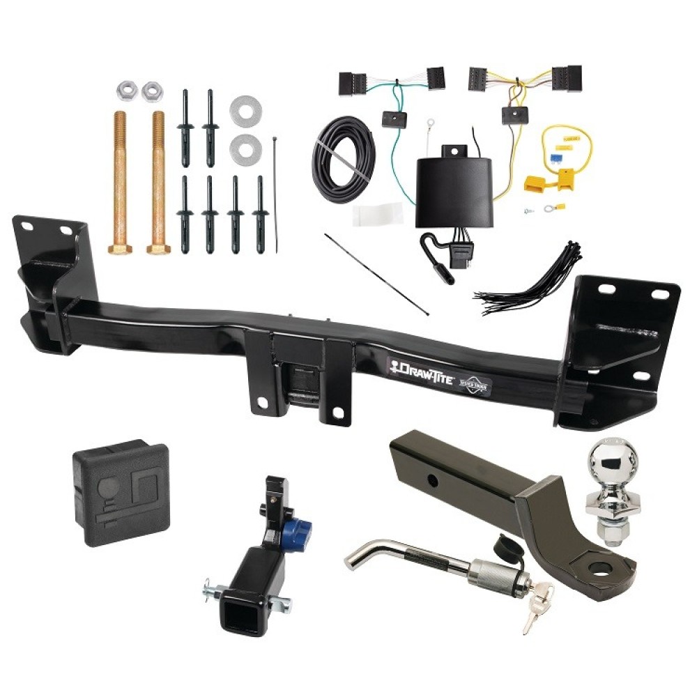 Custom Fit Trailer Hitch Removable 2” Receiver Wiring Harness (Plug & Play) 2" Drop Ball-Mount w/ Locking Pin/Clip 2" Chrome Ball Rubber Hitch Plug Cover Installation Hardware Installation Instructions 76903 118743 7005111 7010 Draw-Tite Tr Trailer Tow Hitch For 15-18 BMW X5 Except M Sport Package Hidden Removable 2" Receiver Deluxe Package Wiring 2" Ball Mount and Lock