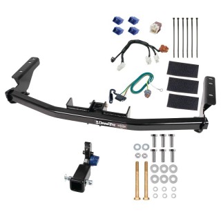 Trailer Tow Hitch For 14-20 Infiniti QX60 13-20 Nissan Pathfinder Hidden Removable 2" Receiver w/ Plug & Play Wiring Kit Class 3 Draw-Tite