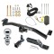 Trailer Tow Hitch For 16-22 Lexus RX350 RX450h Hidden Removable 2" Receiver Complete Package w/ Wiring and 1-7/8" Ball
