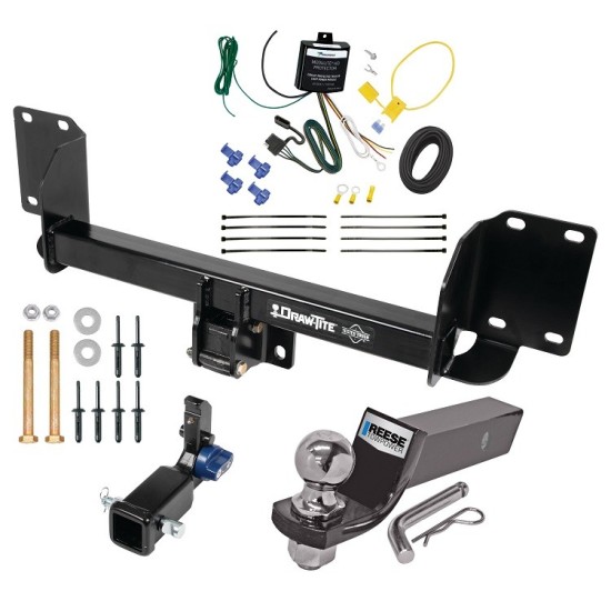 Custom Fit Trailer Hitch Removable 2” Receiver Wiring Harness (Requires Splicing) 2" Drop Ball-Mount w/ Pin/Clip 2" Chrome Ball Installation Hardware Installation Instructions 76908 119148 21536 Draw-Tite Trailer Tow Hitch 19-23 BMW X5 Except M Trailer Tow Hitch For 19-25 BMW X5 Except M Sport Package Hidden Removable 2" Receiver Complete Package w/ Wiring and 2" Ball