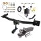 Trailer Tow Hitch For 20-24 Lincoln Aviator Hidden Removable 2" Receiver Complete Package w/ Wiring and 2" Ball