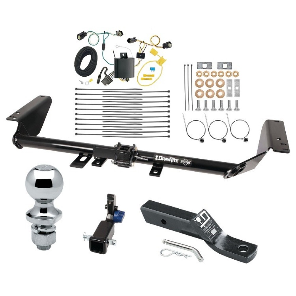 Custom Fit Trailer Hitch Removable 2” Receiver Wiring Harness (Plug & Play) 2" Drop Ball-Mount w/ Pin/Clip 1-7/8" Chrome Ball Installation Hardware Installation Instructions 76916 118712 23 63816 Draw-Tite Trailer Tow Hitch 17-20 Chrysler Pa Trailer Tow Hitch For 17-20 Chrysler Pacifica Hidden Removable 2" Receiver Complete Package w/ Wiring and 1-7/8" Ball