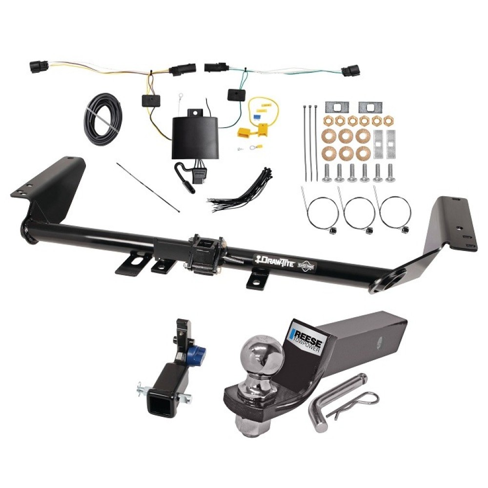 Custom Fit Trailer Hitch Removable 2” Receiver Wiring Harness (Plug & Play) 2" Drop Ball-Mount w/ Pin/Clip 2" Chrome Ball Installation Hardware Installation Instructions 76916 118835 21536 Draw-Tite Trailer Tow Hitch 21-23 Chrysler Pacifica Trailer Tow Hitch For 21-24 Chrysler Pacifica Hidden Removable 2" Receiver Complete Package w/ Wiring and 2" Ball