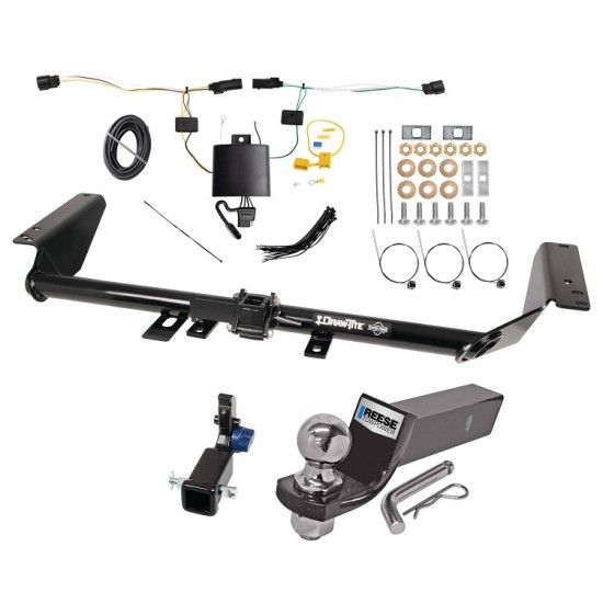 Custom Fit Trailer Hitch Removable 2” Receiver Wiring Harness (Plug & Play) 2" Drop Ball-Mount w/ Pin/Clip 2" Chrome Ball Installation Hardware Installation Instructions 76916 118835 21536 Draw-Tite Trailer Tow Hitch 21-23 Chrysler Pacifica Trailer Tow Hitch For 21-24 Chrysler Pacifica Hidden Removable 2" Receiver Complete Package w/ Wiring and 2" Ball