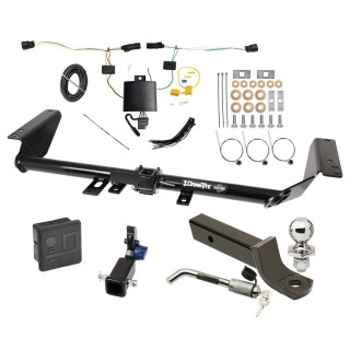 Custom Fit Trailer Hitch Removable 2” Receiver Wiring Harness (Plug & Play) 2" Drop Ball-Mount w/ Locking Pin/Clip 2" Chrome Ball Rubber Hitch Plug Cover Installation Hardware Installation Instructions 76916 118835 7005111 7010 Draw-Tite Tr Trailer Tow Hitch For 21-23 Chrysler Pacifica Hidden Removable 2" Receiver Deluxe Package Wiring 2" Ball Mount and Lock