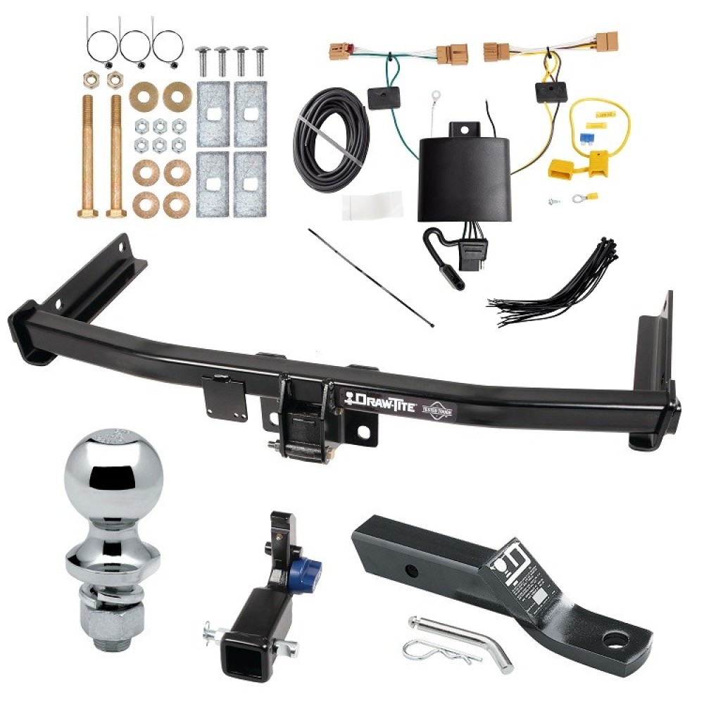 Custom Fit Trailer Hitch Removable 2” Receiver Wiring Harness (Plug & Play) 2" Drop Ball-Mount w/ Pin/Clip 1-7/8" Chrome Ball Installation Hardware Installation Instructions 76918 118811 23 63816 Draw-Tite Trailer Tow Hitch 18-23 Volkswagen Trailer Tow Hitch For 18-23 Volkswagen Tiguan Hidden Removable 2" Receiver Complete Package w/ Wiring and 1-7/8" Ball