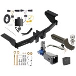 Trailer Tow Hitch For 21-23 Ford Mustang Mach-E Hidden Removable 2" Receiver Deluxe Package Wiring 2" Ball Mount and Lock Trailer Tow Hitch For 21-23 Ford Mustang Mach-E Hidden Removable 2" Receiver Deluxe Package Wiring 2" Ball Mount and Lock