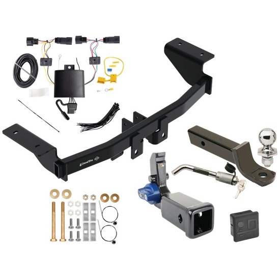 Trailer Tow Hitch For 21-23 Ford Mustang Mach-E Hidden Removable 2" Receiver Deluxe Package Wiring 2" Ball Mount and Lock Trailer Tow Hitch For 21-23 Ford Mustang Mach-E Hidden Removable 2" Receiver Deluxe Package Wiring 2" Ball Mount and Lock
