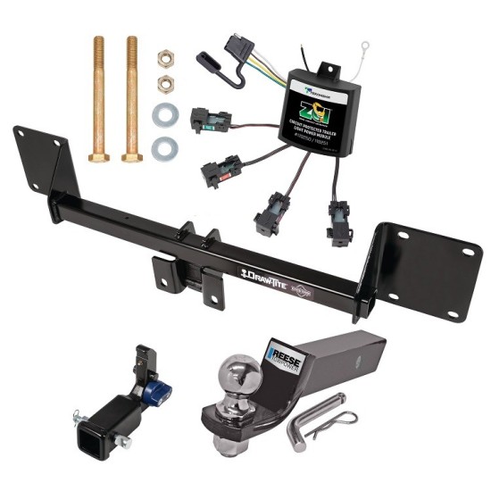 Custom Fit Trailer Hitch Removable 2” Receiver Wiring Harness (No Splicing Required) 2" Drop Ball-Mount w/ Pin/Clip 2" Chrome Ball Installation Hardware Installation Instructions 76925 119250 21536 Draw-Tite Trailer Tow Hitch 21-22 Mercedes Ben Trailer Tow Hitch For 21-22 Mercedes Benz GLE350 Hidden Removable 2" Receiver Complete Package w/ Zero Contact Wiring Harness Kit and 2" Ball