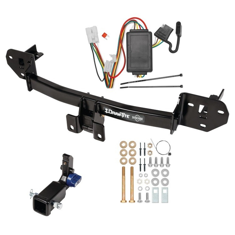 Trailer Tow Hitch For 20-25 Subaru Outback Wagon Hidden Removable 2" Receiver w/ Plug & Play Wiring Kit Class 3 Draw-Tite
