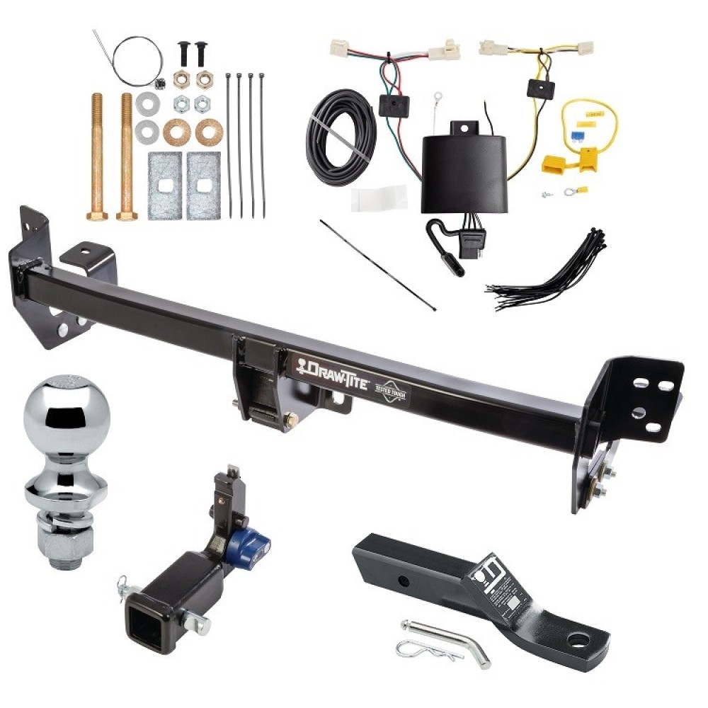 Custom Fit Trailer Hitch Removable 2” Receiver Wiring Harness (Plug & Play) 2" Drop Ball-Mount w/ Pin/Clip 1-7/8" Chrome Ball Installation Hardware Installation Instructions 76929 118801 23 63816 Draw-Tite Trailer Tow Hitch 19-23 Toyota RA Trailer Tow Hitch For 19-24 Toyota RAV4 Hidden Removable 2" Receiver Complete Package w/ Wiring and 1-7/8" Ball