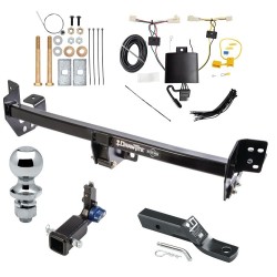 Trailer Tow Hitch For 19-24 Toyota RAV4 Hidden Removable 2" Receiver Complete Package w/ Wiring and 1-7/8" Ball