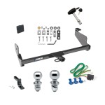 Custom Fit Trailer Hitch Draw-Bar w/ Pin/Clip Wiring Harness (Requires Splicing) 1-7/8" and 2" Chrome Ball Security Lock Pin Rubber Hitch Plug Cover Installation Hardware Installation Instructions 246920 78058 63820 63810 580407 2211 Reese Trailer Tow Hitch For 00-07 Ford Focus ZX5 Deluxe Package Wiring 2" and 1-7/8" Ball and Lock