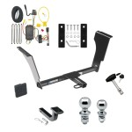 Custom Fit Trailer Hitch Draw-Bar w/ Pin/Clip Wiring Harness (Plug & Play) 1-7/8" and 2" Chrome Ball Security Lock Pin Rubber Hitch Plug Cover Installation Hardware Installation Instructions 77143 118440 3594 63810 63820 580407 2211 Reese T Reese Trailer Tow Hitch For 03-07 Cadillac CTS 04-07 V Deluxe Package Wiring 2" and 1-7/8" Ball and Lock