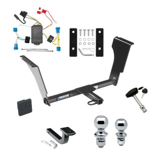Custom Fit Trailer Hitch Draw-Bar w/ Pin/Clip Wiring Harness (Plug & Play) 1-7/8" and 2" Chrome Ball Security Lock Pin Rubber Hitch Plug Cover Installation Hardware Installation Instructions 77143 118466 3594 63810 63820 580407 2211 Reese T Reese Trailer Tow Hitch For 08-13 Cadillac CTS 4 Dr. Sedan Deluxe Package Wiring 2" and 1-7/8" Ball and Lock
