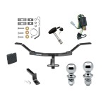 Custom Fit Trailer Hitch Draw-Bar w/ Pin/Clip Wiring Harness (Plug & Play) 1-7/8" and 2" Chrome Ball Security Lock Pin Rubber Hitch Plug Cover Installation Hardware Installation Instructions 771470 118427 3592 63810 63820 580407 2211 Reese Reese Trailer Tow Hitch For 07-11 Honda CR-V Deluxe Package Wiring 2" and 1-7/8" Ball and Lock