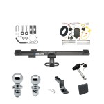 Custom Fit Trailer Hitch Draw-Bar w/ Pin/Clip Wiring Harness (Plug & Play) 1-7/8" and 2" Chrome Ball Security Lock Pin Rubber Hitch Plug Cover Installation Hardware Installation Instructions 77150 118520 3593 63810 63820 580407 2211 Reese Reese Trailer Tow Hitch For 06-10 Mazda 5 Deluxe Package Wiring 2" and 1-7/8" Ball and Lock