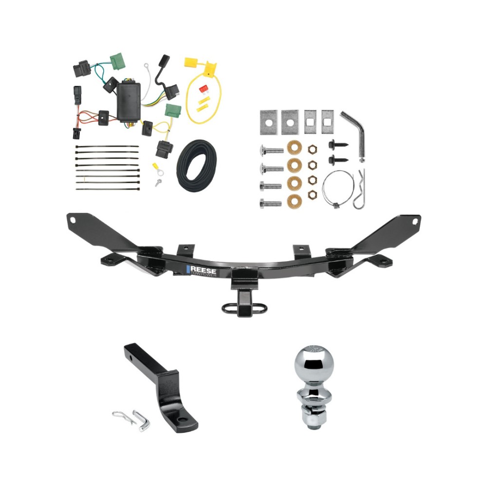 Custom Fit Trailer Hitch Draw-Bar w/ Pin/Clip Wiring Harness (Plug & Play) 1-7/8"Chrome Ball Installation Hardware Installation Instructions 77152 118502 3592 63810 ReeseTrailer Tow Hitch 06-09 Mercury Milan Lincoln MKZ 06 Zephyr Complete Pack Reese Trailer Tow Hitch For 06-09 Mercury Milan Lincoln MKZ 06 Zephyr Complete Package w/ Wiring Draw Bar and 1-7/8" Ball
