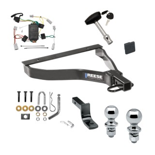 Custom Fit Trailer Hitch Draw-Bar w/ Pin/Clip Wiring Harness (Plug & Play) 1-7/8" and 2" Chrome Ball Security Lock Pin Rubber Hitch Plug Cover Installation Hardware Installation Instructions 77153 3593 118420 63810 63820 580407 2211 Reese Reese Trailer Tow Hitch For 07-08 Honda Fit Deluxe Package Wiring 2" and 1-7/8" Ball and Lock