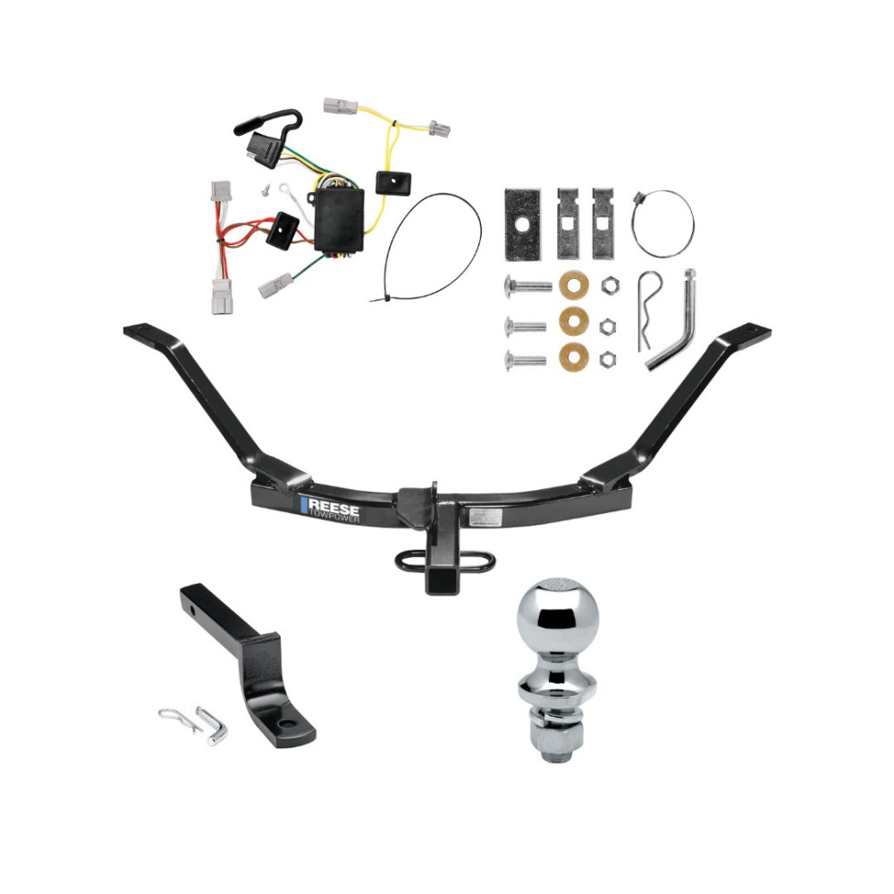 Custom Fit Trailer Hitch Draw-Bar w/ Pin/Clip Wiring Harness (Plug & Play) 2"Chrome Ball Installation Hardware Installation Instructions 77161 118436 3592 63820 Reese Trailer Tow Hitch 06-07 Honda Accord Coupe Complete Package Wiring Draw Bar an Reese Trailer Tow Hitch For 06-07 Honda Accord Coupe Complete Package w/ Wiring Draw Bar and 2" Ball