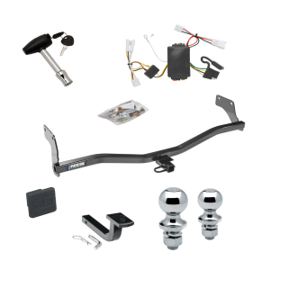 Custom Fit Trailer Hitch Draw-Bar w/ Pin/Clip Wiring Harness (Plug & Play) 1-7/8" and 2" Chrome Ball Security Lock Pin Rubber Hitch Plug Cover Installation Hardware Installation Instructions 77167 118433 3594 63820 63810 580407 2211 Reese T Reese Trailer Tow Hitch For 07-10 Hyundai Elantra Sedan Deluxe Package Wiring 2" and 1-7/8" Ball and Lock
