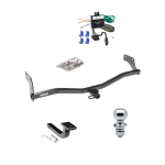Reese Trailer Tow Hitch For 06-11 KIA Rio5 Hyundai Accent Hatchback Complete Package w/ Wiring Draw Bar and 1-7/8" Ball