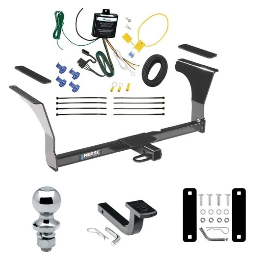 Custom Fit Trailer Hitch Draw-Bar w/ Pin/Clip Wiring Harness (Plug & Play) 1-7/8" Chrome Ball Installation Hardware Installation Instructions 77168 3594 118676 63810 Reese Trailer Tow Hitch 16-22 Nissan Maxima Trailer Complete Package Wiring Dra Reese Trailer Tow Hitch For 16-24 Nissan Maxima 22-23 Altima Trailer Complete Package w/ Wiring Draw Bar and 1-7/8" Ball