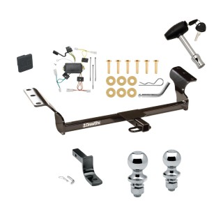 Custom Fit Trailer Hitch Draw-Bar w/ Pin/Clip Wiring Harness (Plug & Play) 1-7/8" and 2" Chrome Ball Security Lock Pin Rubber Hitch Plug Cover Installation Hardware Installation Instructions  77183,118458,3593,63820,63810,580407,2211 ReeseT Reese Trailer Tow Hitch For 03-08 Pontiac Vibe Deluxe Package Wiring 2" and 1-7/8" Ball and Lock