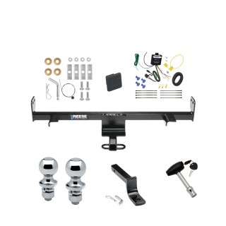 Reese Trailer Tow Hitch For 06-09 Mazda 3 w/Grand Touring LED Taillights Deluxe Package Wiring 2" and 1-7/8" Ball and Lock