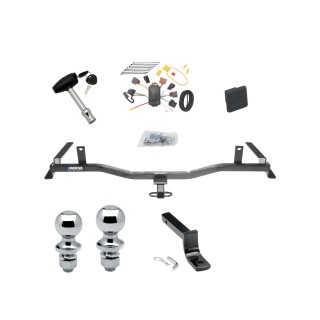 Custom Fit Trailer Hitch Draw-Bar w/ Pin/Clip Wiring Harness (Plug & Play) 1-7/8" and 2" Chrome Ball Security Lock Pin Rubber Hitch Plug Cover Installation Hardware Installation Instructions 77205 3592 118483 63810 63820 580407 2211 T Reese Trailer Tow Hitch For 09-13 Mazda 6 4 Dr. Sedan Deluxe Package Wiring 2" and 1-7/8" Ball and Lock
