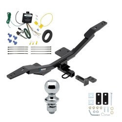 Reese Trailer Tow Hitch For 09-24 Audi A4 Sedan Complete Package w/ Wiring Draw Bar and 1-7/8" Ball