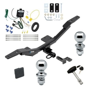 Custom Fit Trailer Hitch Draw-Bar w/ Pin/Clip Wiring Harness (Requires Splicing) 1-7/8" and 2" Chrome Ball Security Lock Pin Rubber Hitch Plug Cover Installation Hardware Installation Instructions 77950 3593 119191 63820 63810 580407 2211 Reese Reese Trailer Tow Hitch For 09-23 Audi A4 Sedan Deluxe Package Wiring 2" and 1-7/8" Ball and Lock