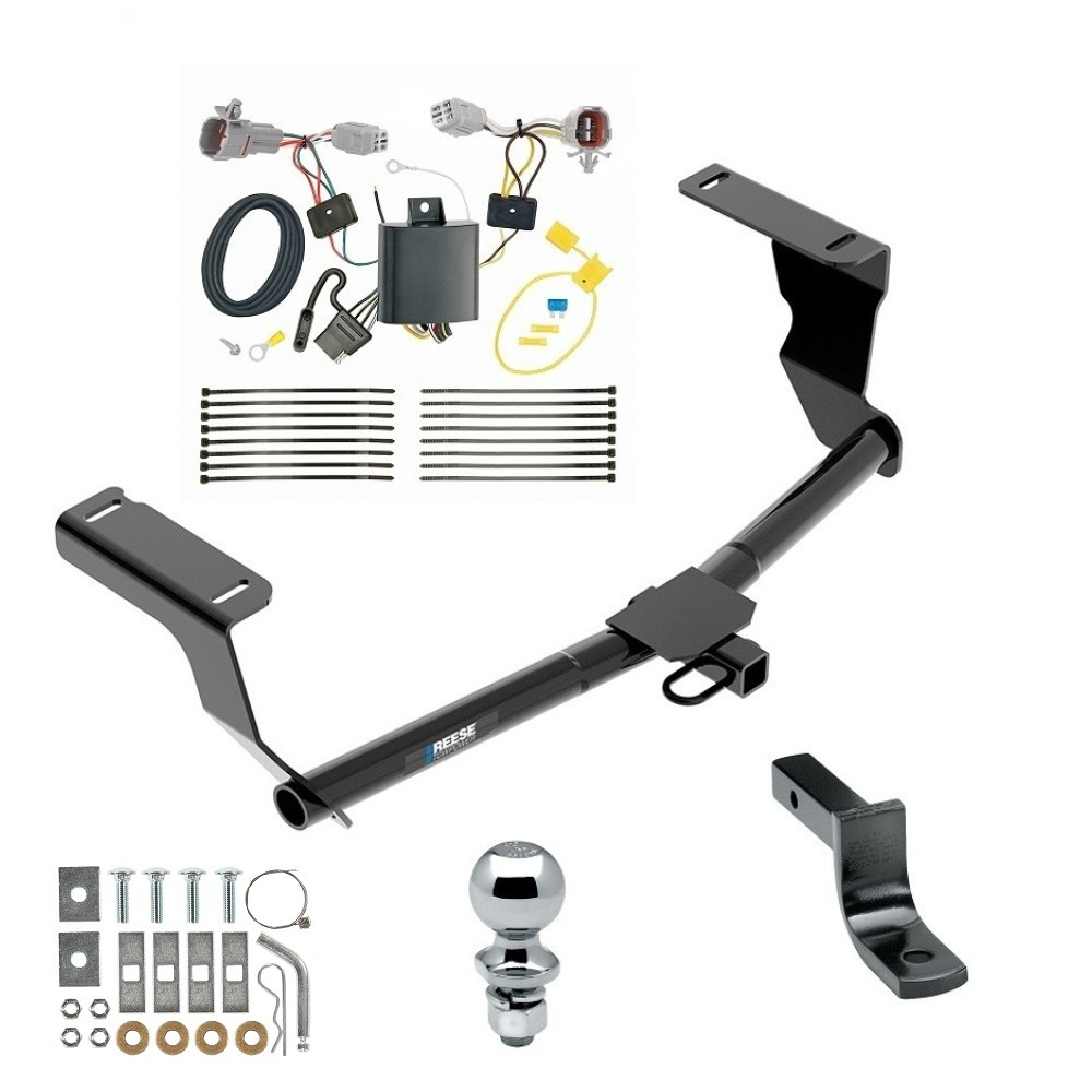 Custom Fit Trailer Hitch Draw-Bar w/ Pin/Clip Wiring Harness (Plug & Play) 2" Chrome Ball Installation Hardware Installation Instructions 77959 118744 3593 63820 Reese Tow Package 17-22 Subaru Impreza Trailer Hitch Wiring Draw-Bar 2" Ball 1 Tow Package For 17-24 Subaru Impreza Trailer Hitch w/ Wiring Draw-Bar 2" Ball 1-1/4" Receiver Reese