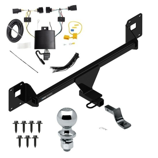 Reese Trailer Tow Hitch For 19-23 Volkswagen Jetta Complete Package w/ Wiring Draw Bar and 2" Ball Reese Trailer Tow Hitch For 19-23 Volkswagen Jetta Complete Package w/ Wiring Draw Bar and 2" Ball